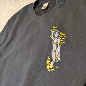 Deadly Doll Jesse Jo Stark Black Graphic Sweatshirt Men Size Small